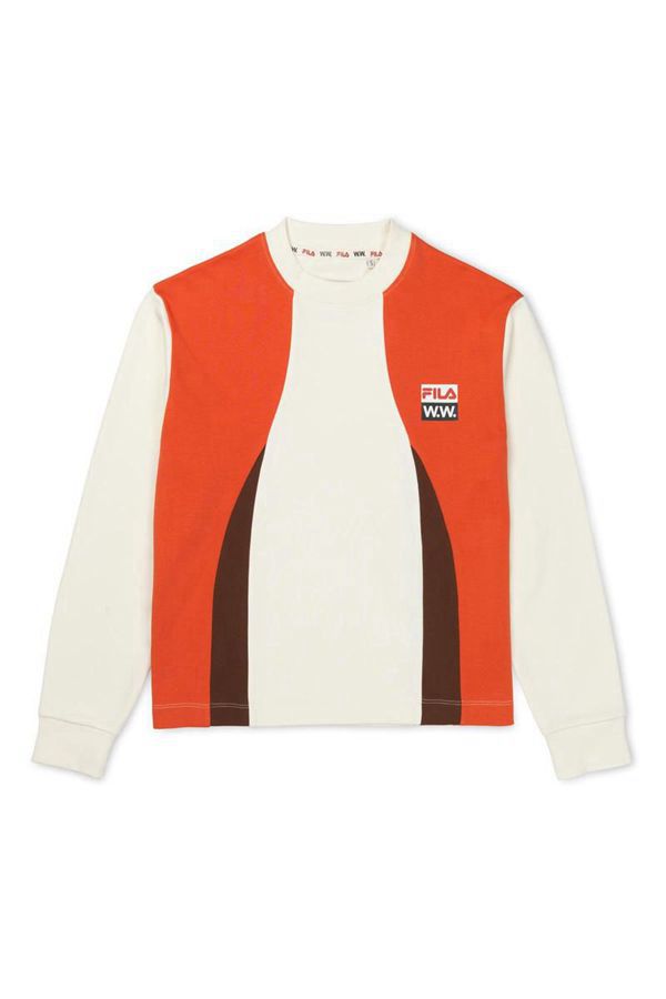 Fila X Wood Wood Monica Women's Sweatshirts - Darkorange,NZ 375-37902